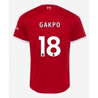 Stroje piłkarskie Liverpool Cody Gakpo #18 Koszulka Podstawowej 2023-24 Krótki Rękaw